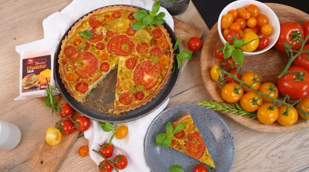 Domáci quiche s paradajkami: Recept na najlepší slaný koláč s bylinkami